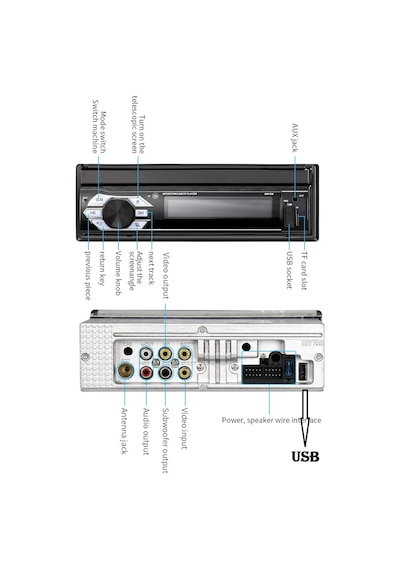 Exvol İndash 7 İnc Double Teyp 3 Usb'li Dokumatik 1080p+kamera