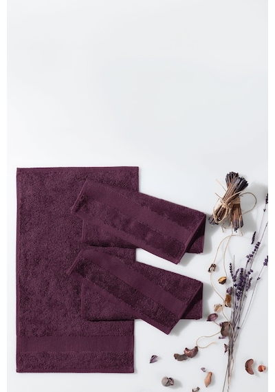 Yataş Essentials 3'lü Misafir Havlusu Seti Fuşya - 30x50 Cm Fuşya