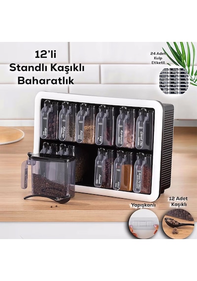 Violet 12 Li Baharatlık Set Çok Renkli