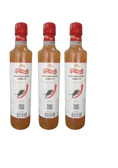 Perinthos Neşe Natural Doğal Ginseng Sirkesi 500 Ml X 3 Adet