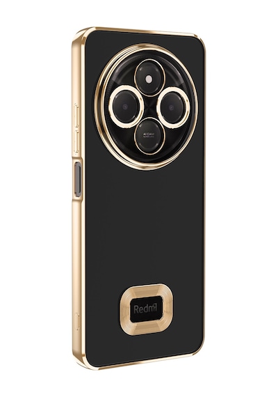 Zore Redmi 14c 4g Kılıf Kamera Korumalı Logo Gösteren Nvth Omega Kapak - Gold