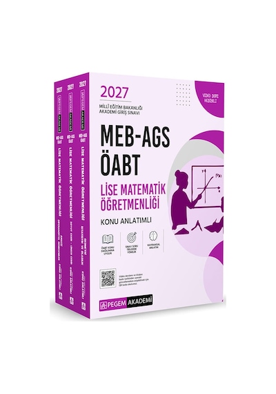 Pegem 2027 Öabt Meb-ags Lise Matematik Öğretmenliği Konu Anlatımlı Modüler Set Pegem Akademi Yayınları