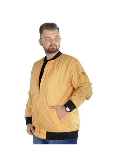 Mode Xl Erkek Kolej Mont Fermuarlı Jesica 22612 Sarı 001