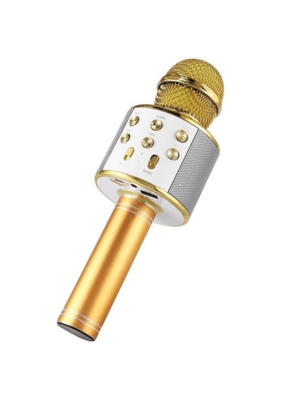 Meax Ms-858 Kablosuz Karaoke Mikrofonu Bluetooth Hoparlör Gold
