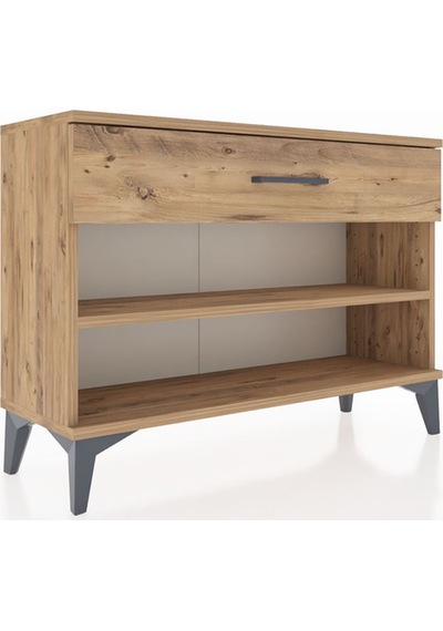 Arges Şifonyer Tek Raflı Tek Çekmeceli 88x30x64 Çam-çam Atlas Çam