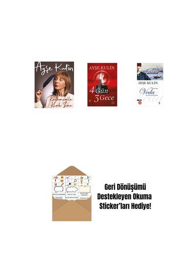 Kalemimle Kırk Sene Ciltli + 4 Gün 3 Gece + Veda Midi Boy + Okuma Sticker'ları
