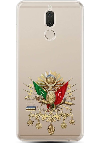 Huawei Mate 10 Lite Kilif Desenli Silikon Osmanli Tugrasi 473399609