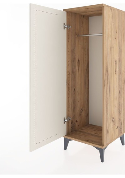 Hyperion Dolap Tek Kapaklı Tek Askılı 44x44x134 Çam-aytaşı Çam