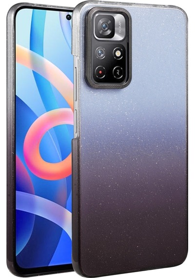 Xiaomi Redmi Note 11 Pro Uyumlu Glossy Kapak - Siyah