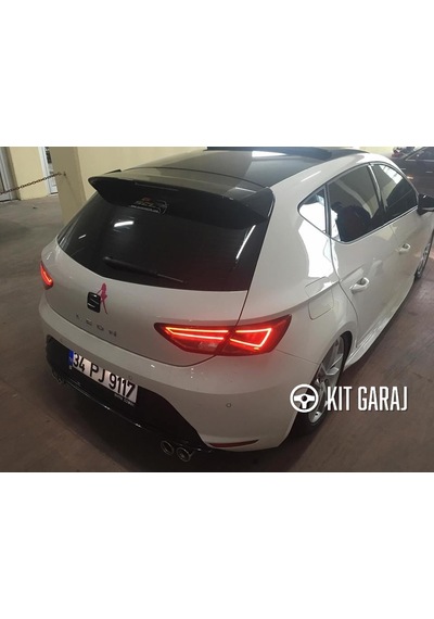 Seat Leon Mk3 2013 Sonrası Spoiler Parlak Siyah Boyalı Abs Plastik