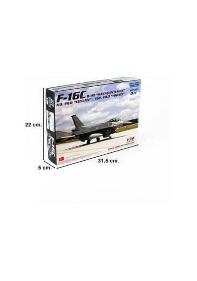 Hobbytime 071 1/72 Ölçek, F-16c B-40 Savaşan Şahin, Akıncı 152. Filo Ve Ceylan 113.filo, Savaş Uçağı Plastik Model Kiti-59398