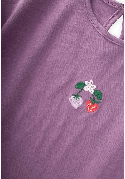 Cigit Diz Altı Taytlı T-shirt Takım 1-7 Yaş Mor