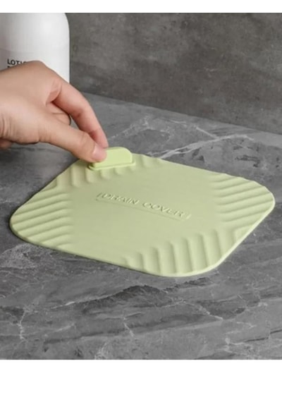 Kare Silikon Gider Kapağı Kötü Koku Önleyici Lavabo Tıpası Banyo, Mutfak Ve Balkon Gri
