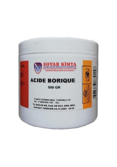 Suvar Kimya Borik Asit 100 Gr Suvar Kimya Borik Asit 100