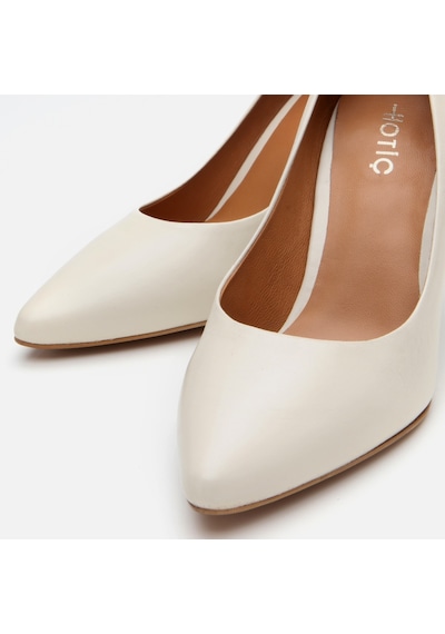 Hotiç Hakiki Deri Ekru Kadın Stiletto 01ayh304180a400 Kemik-ecru Ekru