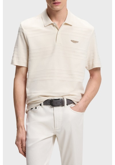 Boss Pamuklu Regular Fit Logolu Kısa Kollu Düğmeli Polo Erkek Polo 50556174 118 Bej