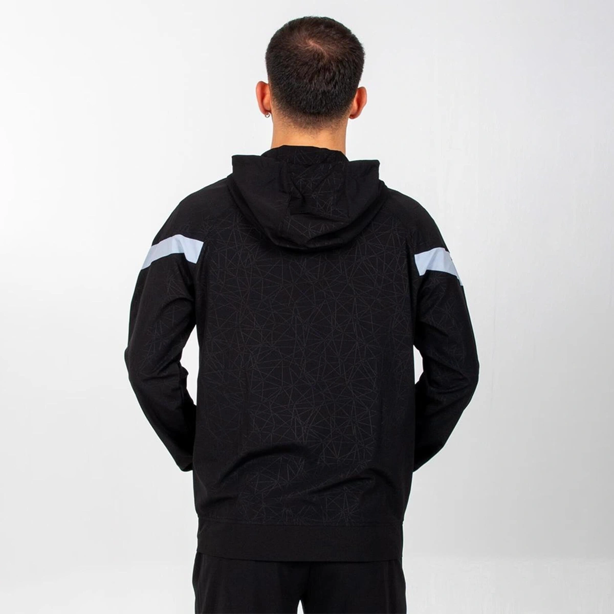 Hummel Flex Erkek Siyah Kapüşonlu Ceket Siyah
