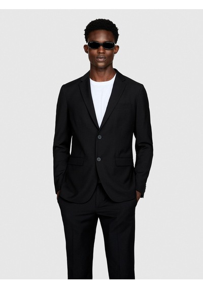 Sisley Poliviskoz Slim Fit Ceket Erkek Siyah Ceket - 323a2kı352y89
