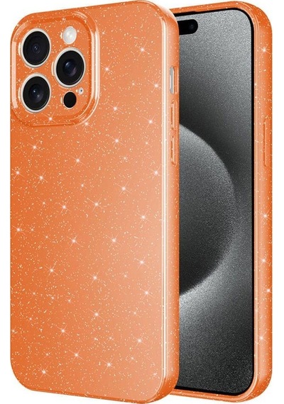 Apple Uyumlu iPhone 15 Pro Max Kılıf Kamera Korumalı Simli Parıltılı Lüks Silikon