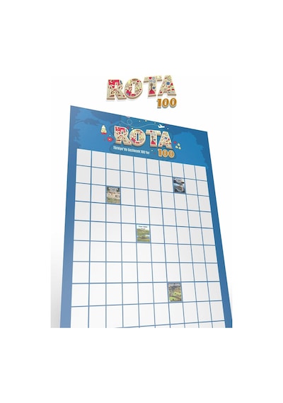 Rota 100 Kazı Kazan Poster Türkiye Gezi Rotası Posteri Gezginlere Hediye