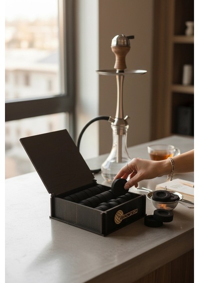 Premium Hızlı Yanan 24'lü Tablet Kömür - Nargile Ve Buhur İçin Özel Seri