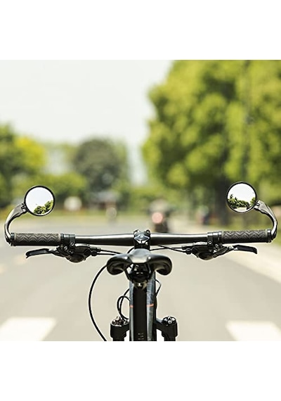 Rockbros Bisiklet Aynası Evrensel 360 Döner Dikiz Aynası Hd Bisiklet Aynası E-bisiklet Mtb Yol Bisikleti İçin Katlanır Bisiklet