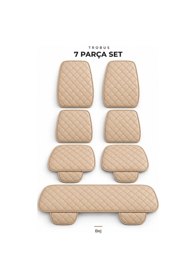 Trobus Honda City 2014-2020 Kapitone Minder 7'li Bej