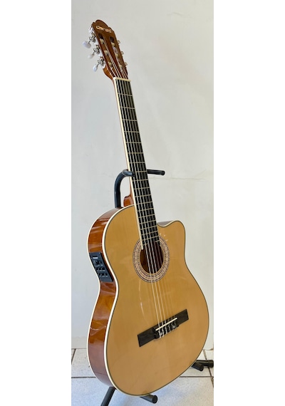 Clariss İnce Kasa Elektro Klasik Gitar (Natural)