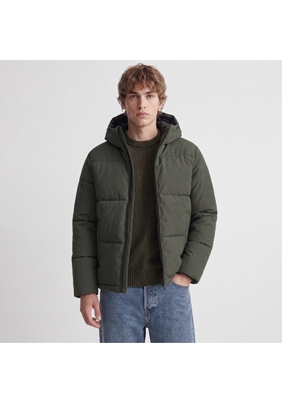 Jack & Jones Jack&jones Galaxy Puffer Erkek Yeşil Kapüşonlu Mont