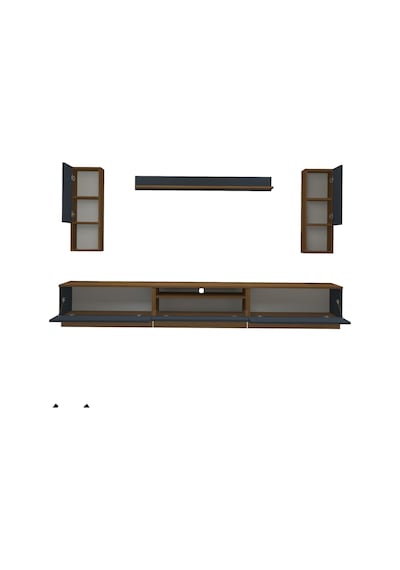 Decoraktiv Trendstyle 270das Mdf Tv Ünitesi Tv Sehpası Ceviz - Antrasit