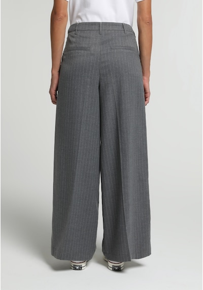 Colin's Colins Regular Fit Yüksel Bel Geniş Paça Kadın Gri Pantolon Cl1081213 Q1.v1 Gra