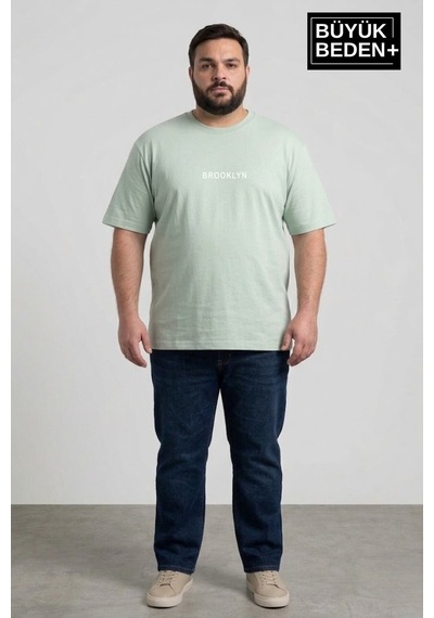 Superlife Erkek Büyük Beden Orta Brooklyn Baskılı 3xl-6xl Bisiklet Yaka Tshırt Spr26bts510-8 Yeşil Superlife Erkek Büyük Beden Orta Brooklyn Baskılı 3xl-6xl Bisiklet Yaka Tshırt Spr26bts510-8 Yeşil