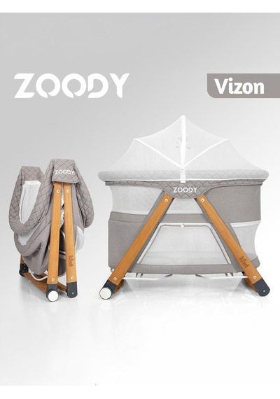 Kiwi Zoody Ligna Anne Yanı Bebek Beşiği - Bej Vizon Kiwi Zoody Ligna Anne Yanı Bebek Beşiği - Bej Vizon