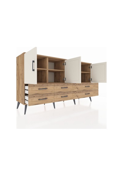 Hyperion Konsol 6 Raflı 6 Çekmeceli 4 Kapaklı 176x44x99 Çam-aytaş Çam-aytaşı/çam Hyperion Konsol 6 Raflı 6 Çekmeceli 4 Kapaklı 176x44x99 Çam-aytaş Çam-aytaşı/çam