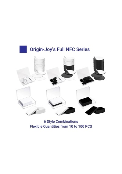 30 Adet Nfc Etiketi, Ntag215 Yuvarlak Nfc Etiketi, 25 Mm 1 İnç 504 Bayt Boş Etiketleme Etiketleri, Tagmo Amiibo Ve N Genel