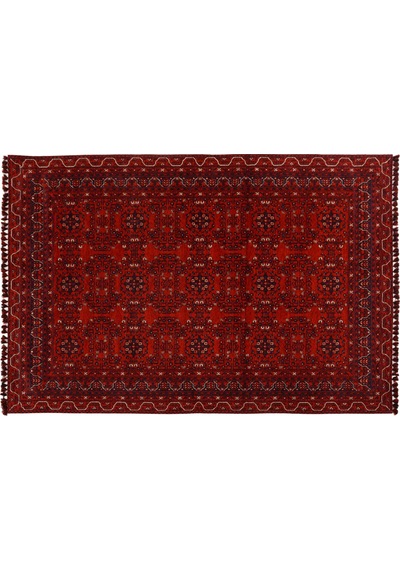 Mudo Home Jına Bold Halı Kırmızı Lacivert 160x230 Çok Renkli