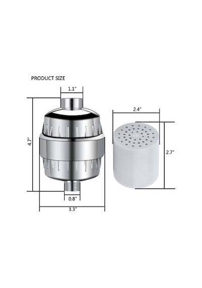 Mak Supply Plus Duş Filtresinin Kartuşu Daha Etkilidir Beyaz Mak Supply Plus Duş Filtresinin Kartuşu Daha Etkilidir Beyaz