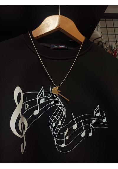 Elektro Gitar Müzik Aleti Gold Renk 316l Paslanmaz Çelik Figür Ko