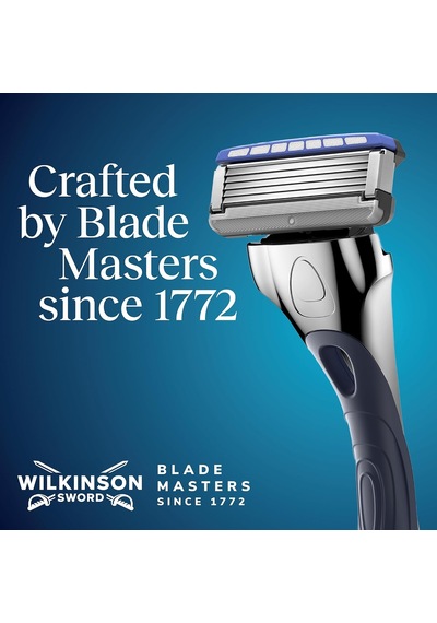 Wilkinson Erkek Tıraş Bıçağı Hydro 5, Cilt Nemlendirici, Karbon Kaplı Bıçak, Tıraş Bıçağı, 1 Yedek Bıçaklı Erkek Tıraş Bıçağı