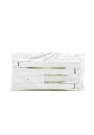 4 Adet Beyaz Sofra Ayak Komple Plastik 20cm Aç Kapa Bx40 6997