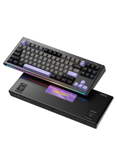 1st Player Neo87 Tkl Siyah Rgb Lavender Switch Hotswap Kablosuz Wireless + Bluetooth Türkçe Mekanik Oyuncu Klavyesi