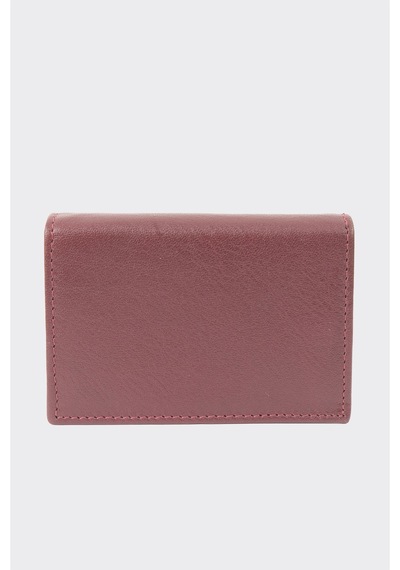 Derinet Hakiki Deri Kartlık Erkek Cüzdan Bordo Bordo