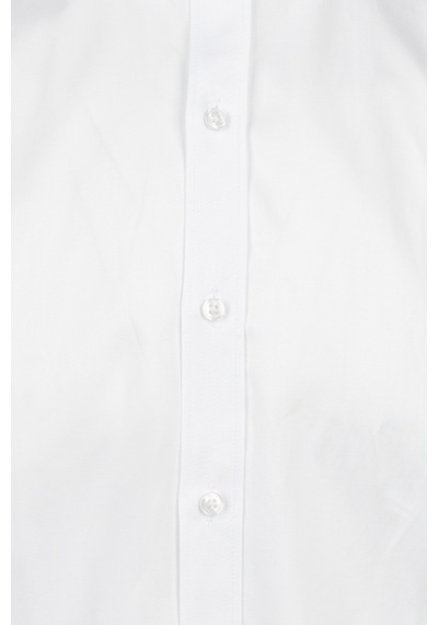 Hatemoğlu Beyaz Slim Fit Uzun Kollu Açık İtalyan Yaka Saten Gömlek 29694 4111993
