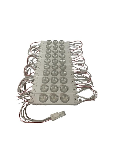 220 Volt 3 Watt 3 Lensli 3030 Modül Led Beyaz 5 Adet