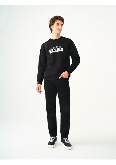 Loft Regular Fit Erkek Sweatshirt Lf2038242 Q1.v1 Siyah