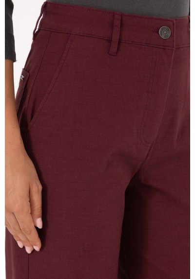 U.S. Polo Assn. Kadın Bordo Loose Fit Kanvas Pantolon 50316913-VR177 U.S. Polo Assn. Kadın Bordo Loose Fit Kanvas Pantolon 50316913-VR177