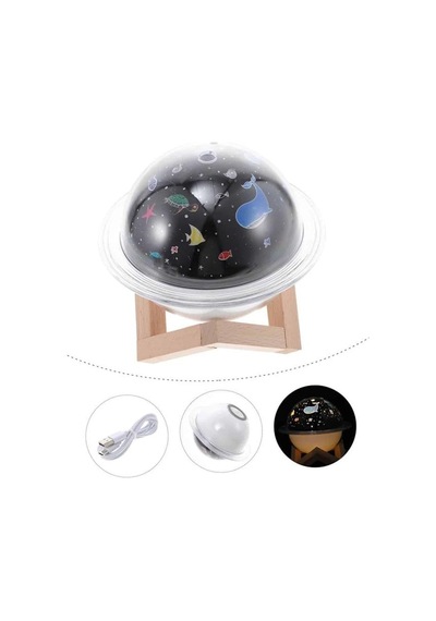 Hava - 827 - Nemlendirici Led Işıklı Gece Lambası Yıldız Görünümlü - Csmo-tex - Renk Değiştiren