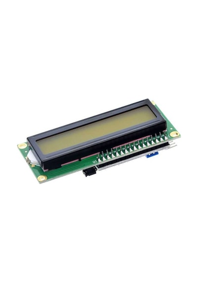 16x2 Lcd Ekran - I2c Lehimli Yeşil Üzeri Siyah