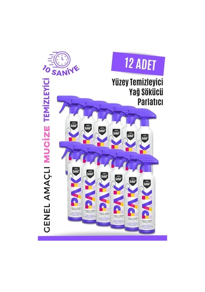 Selsil Pak Mucize Köpük Sprey Yüzey Temizleyici 12 x 500 ML