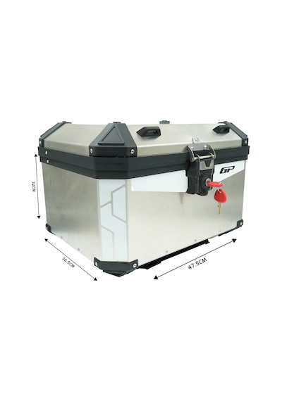 Gp Kompozit Base Universal 51 Lt Alüminyum Motosiklet Çantası Gri Diğer